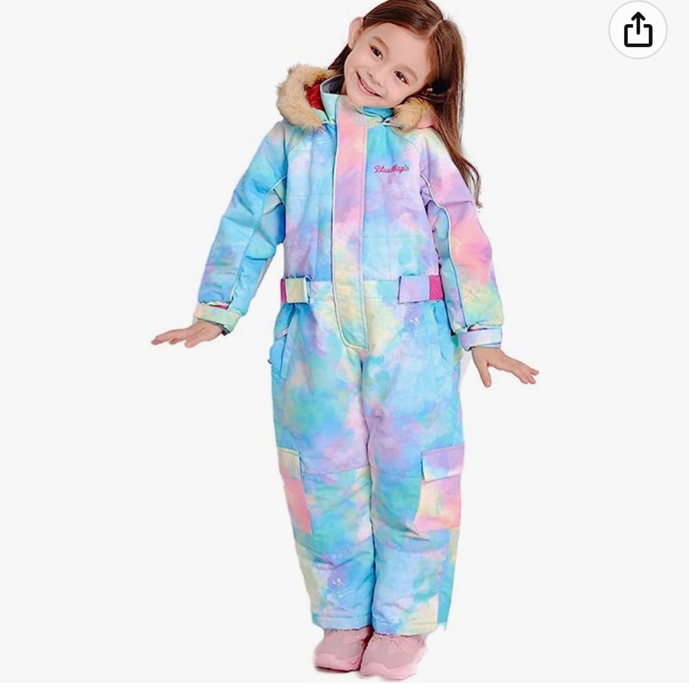 Bluemagic Kid's Baby One Piece Snowsuits Overalls Ski Suit